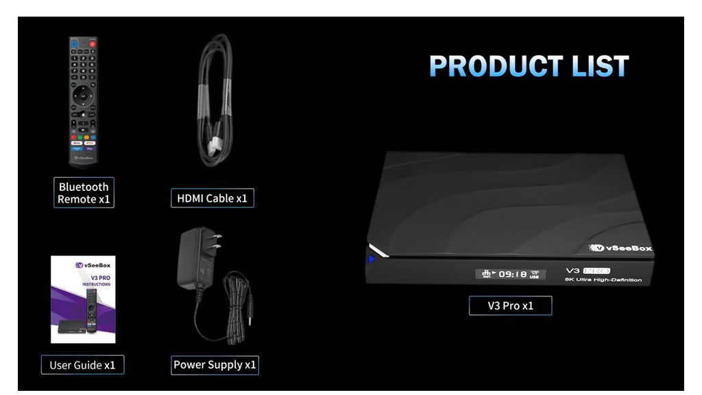 vSeeBox V3 Pro 8K Ultra HD Android TV Box